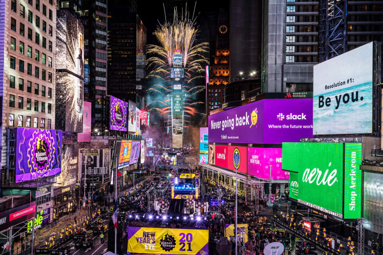 Ball Drop in Times Square